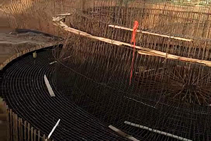 新乡砼烟囱新建施工现场